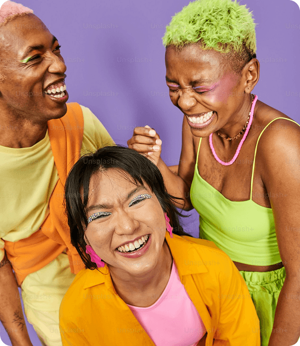 People smiling together
