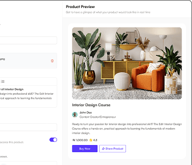 Digital product preview